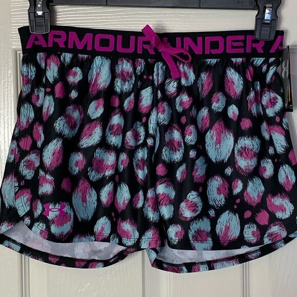 Under Armour Girls Youth Large Play Up Shorts - Picture 1 of 4